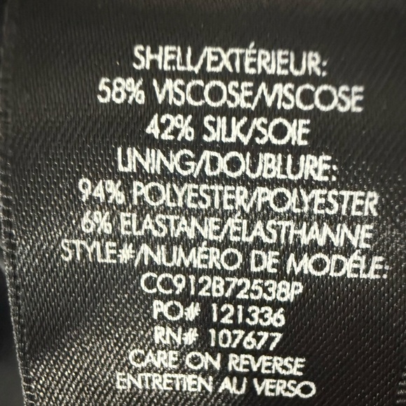 Alice + Olivia Silk Blend Long Sleeve Belted Mini Dress Size 0 - Picture 13 of 13